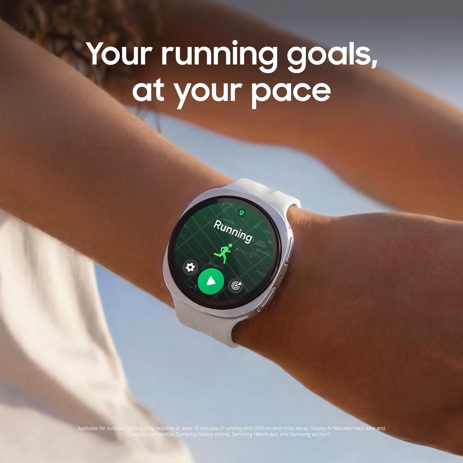 Samsung Galaxy Watch9 running workout screen