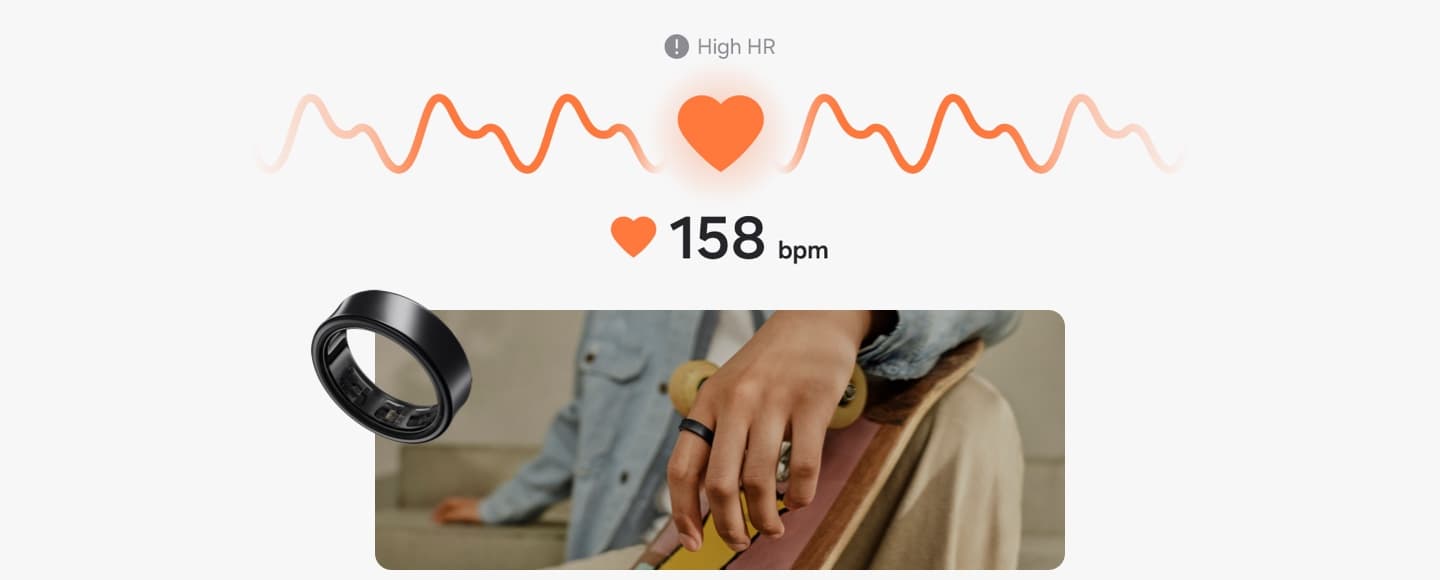 Samsung Galaxy Ring heart rate tracking
