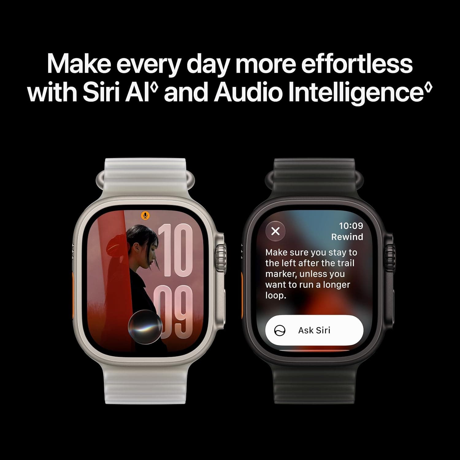 Apple Watch Ultra 4 showing Siri AI and Audio Intelligence