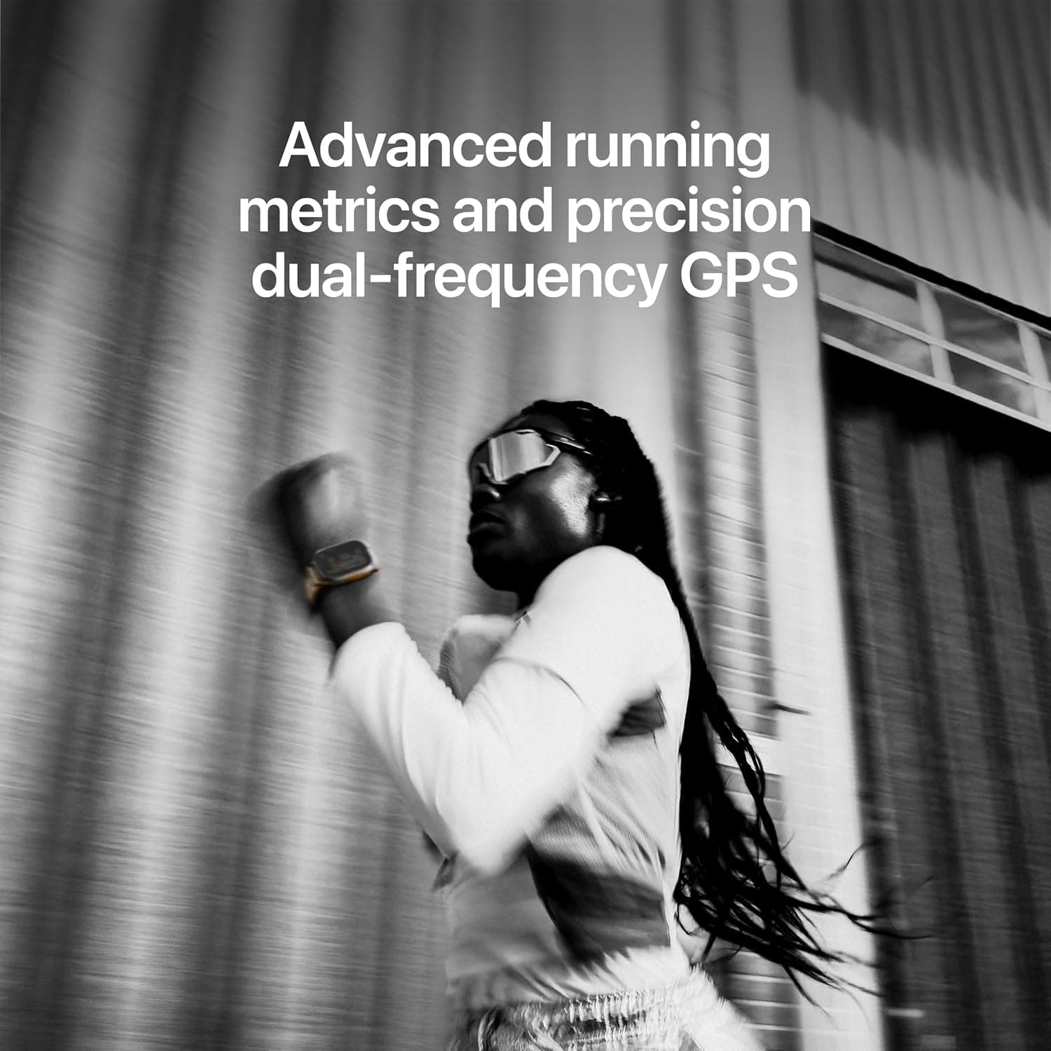 Apple Watch Ultra 4 worn during a run with dual-frequency GPS